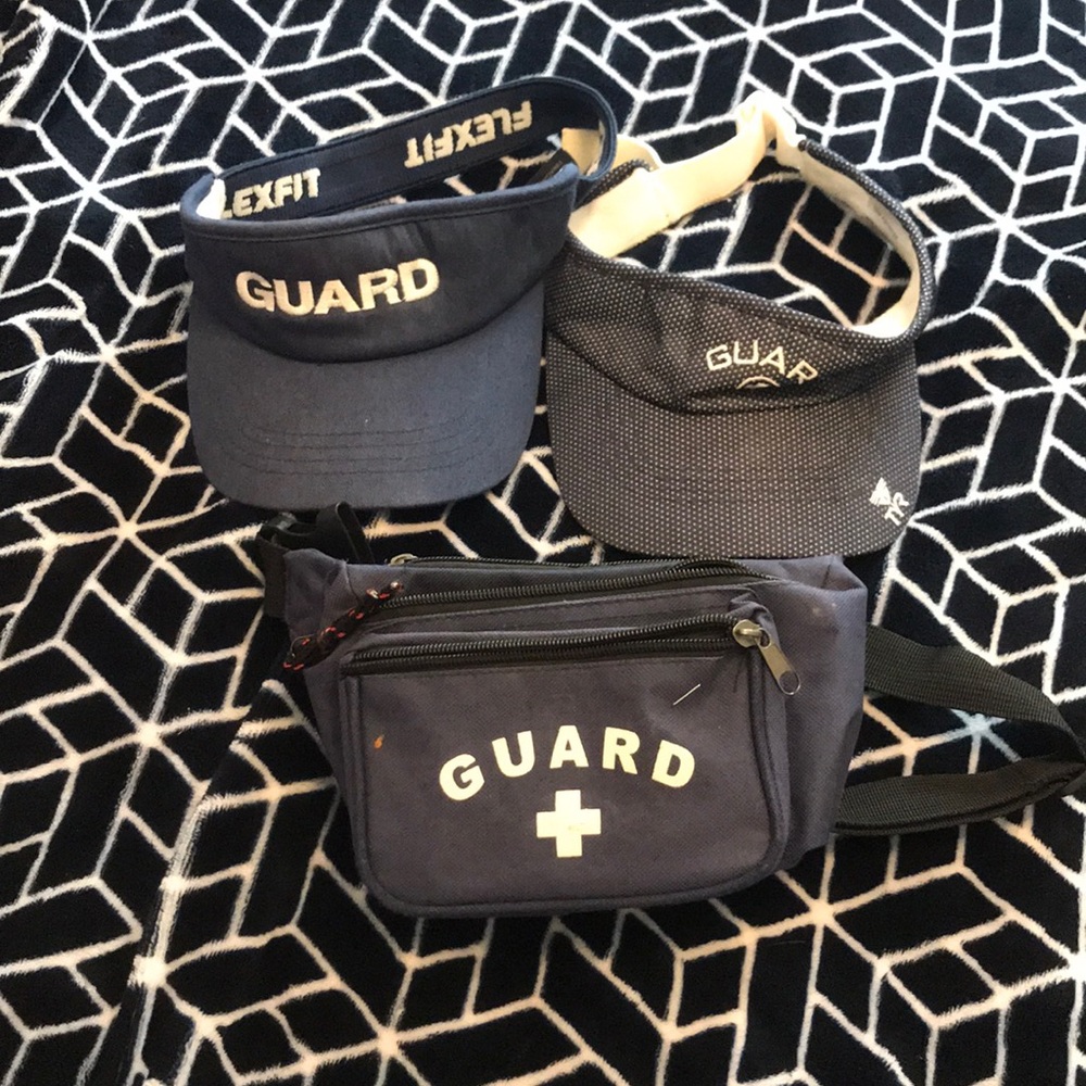 Lifeguard visors and Fanny pack